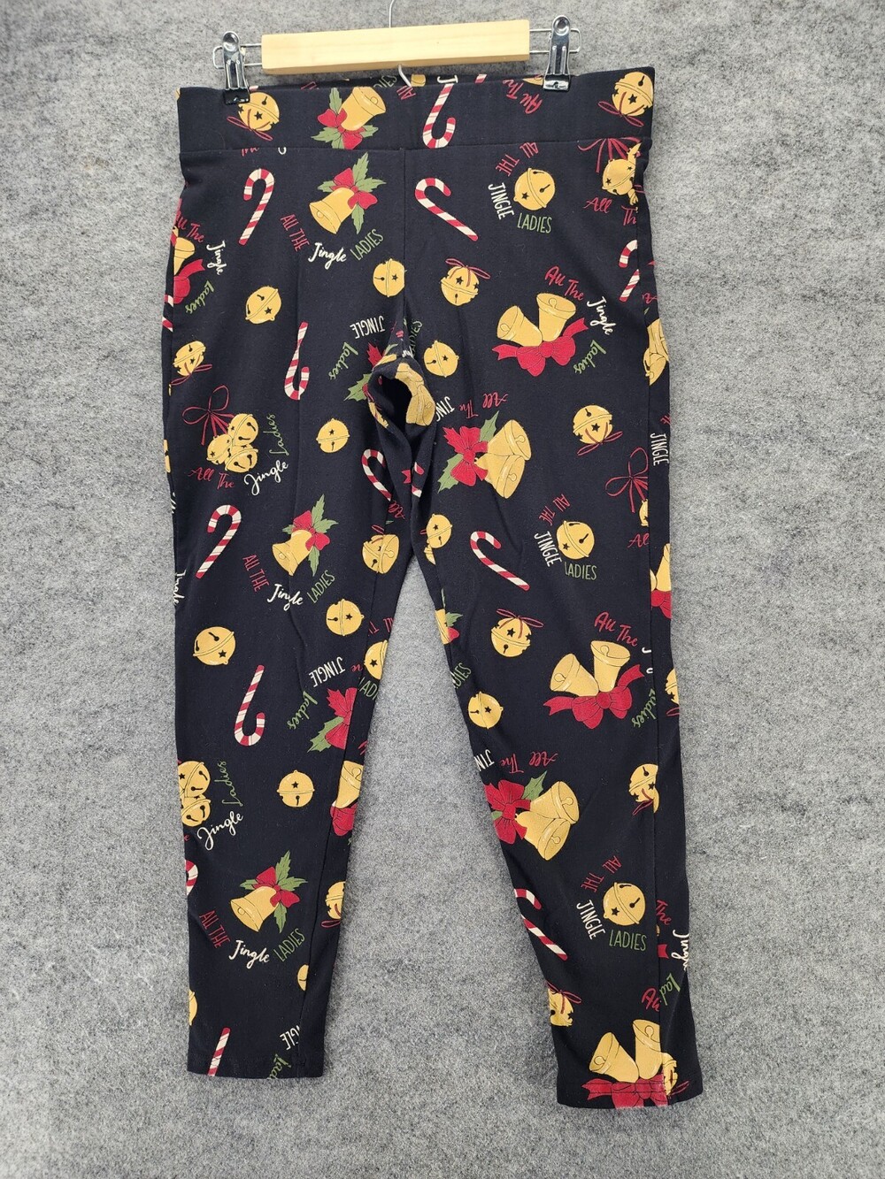 Torrid Leggings Womens 1 Pull On Christmas Pull On Black Jingle
